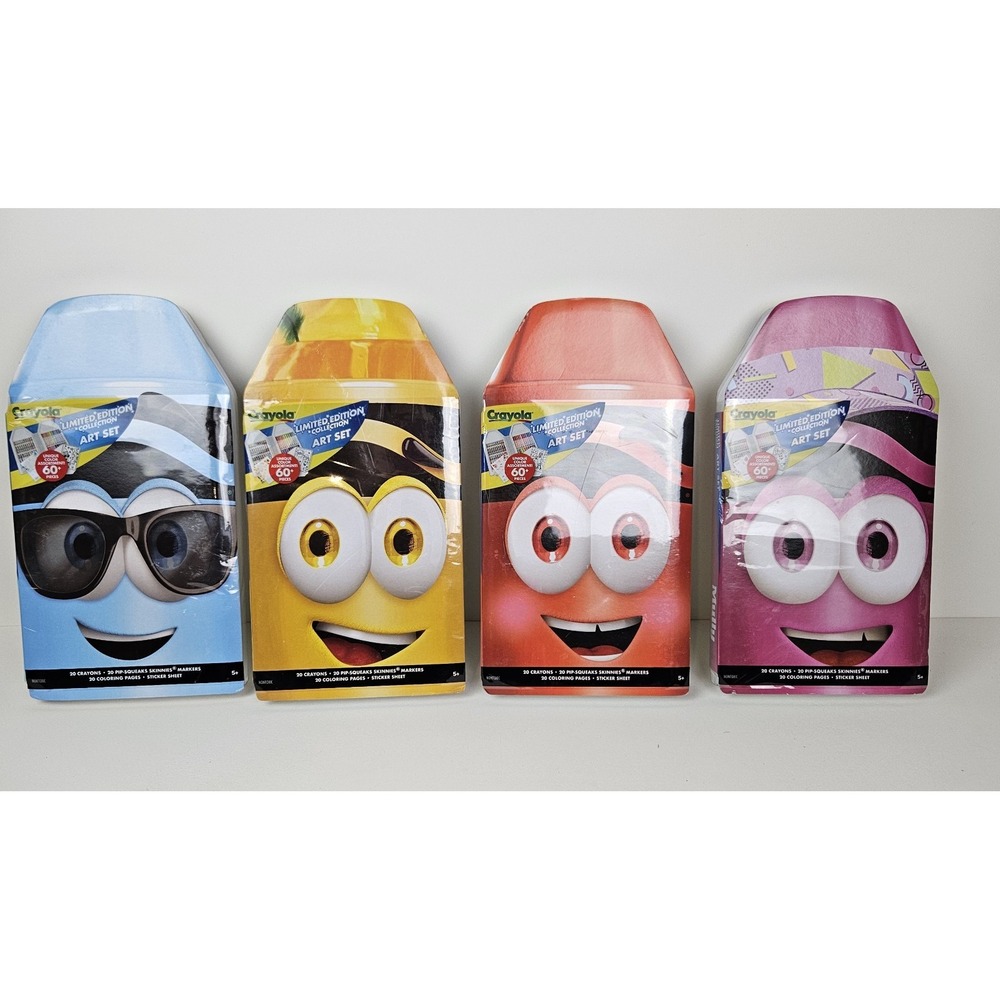 New Crayola Limited‎ Edition Collection Art Set of 4 Angie, Blizz, Dan D, Mully